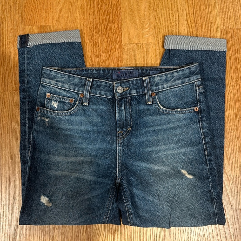 Lucky Brand Low-Rise Sienna Slim Boyfriend Jeans - Size 0/25